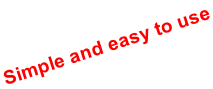Simple and easy to use